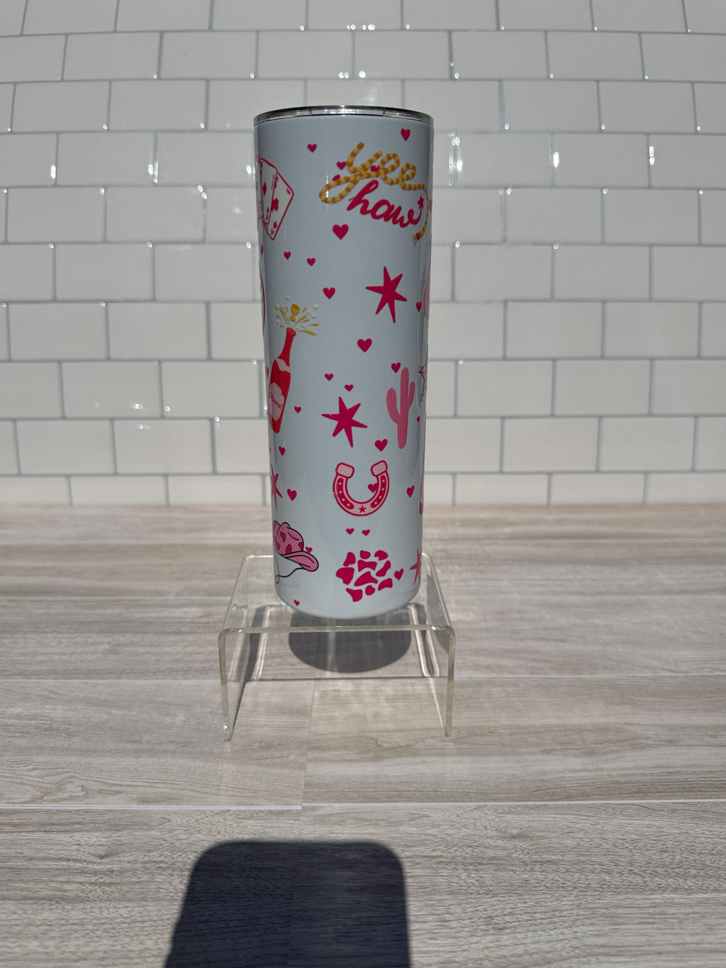 Let’s Go Girls 20oz Tumbler: Pink Cowgirl Bachelorette Party Cup