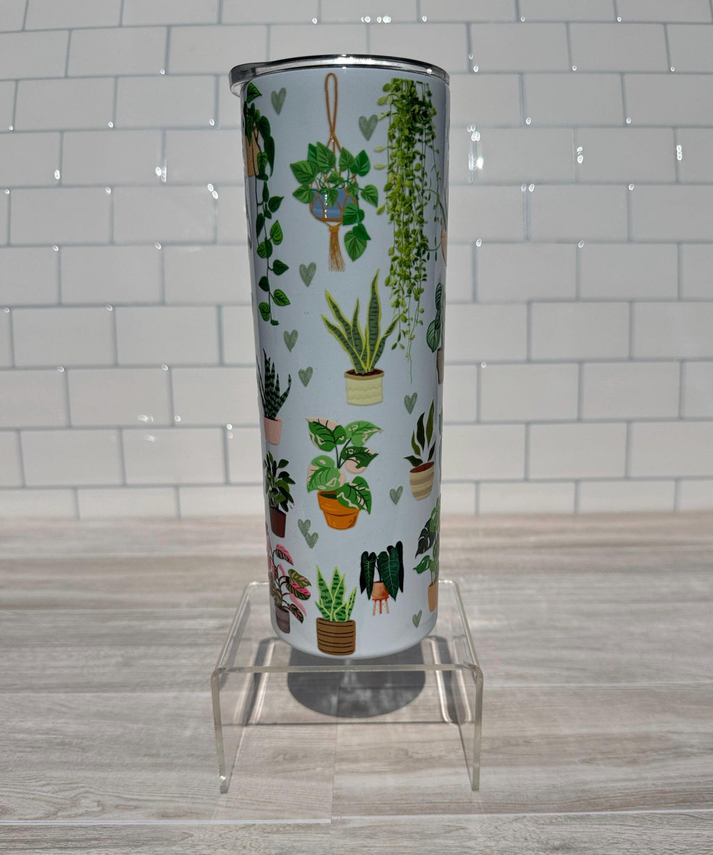 Plant Lover Tumbler: Easily Distracted by Plants, Botanical Drinkware