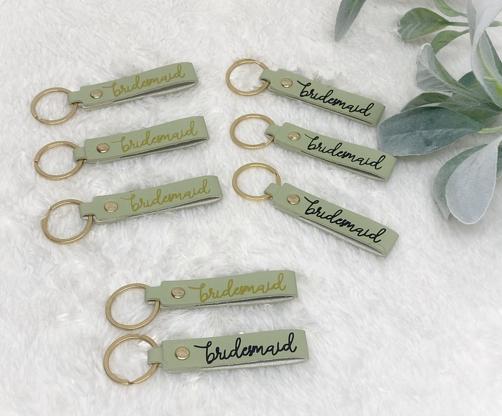 Bridesmaid keychain!-SAGE GREEN