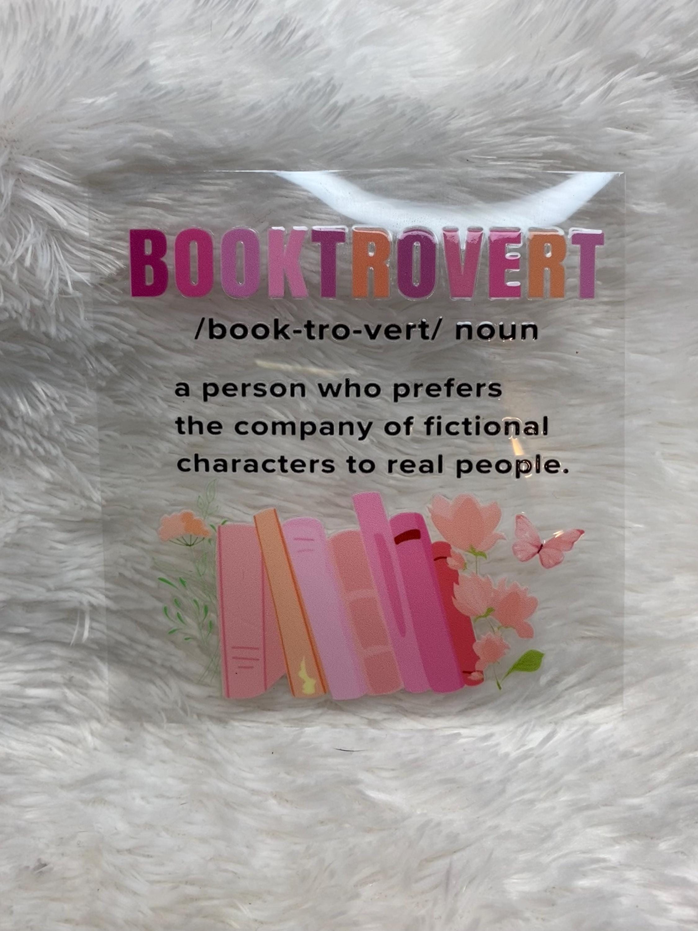 Booktrovert UV DTF 16oz Wrap, Book Lover Gift