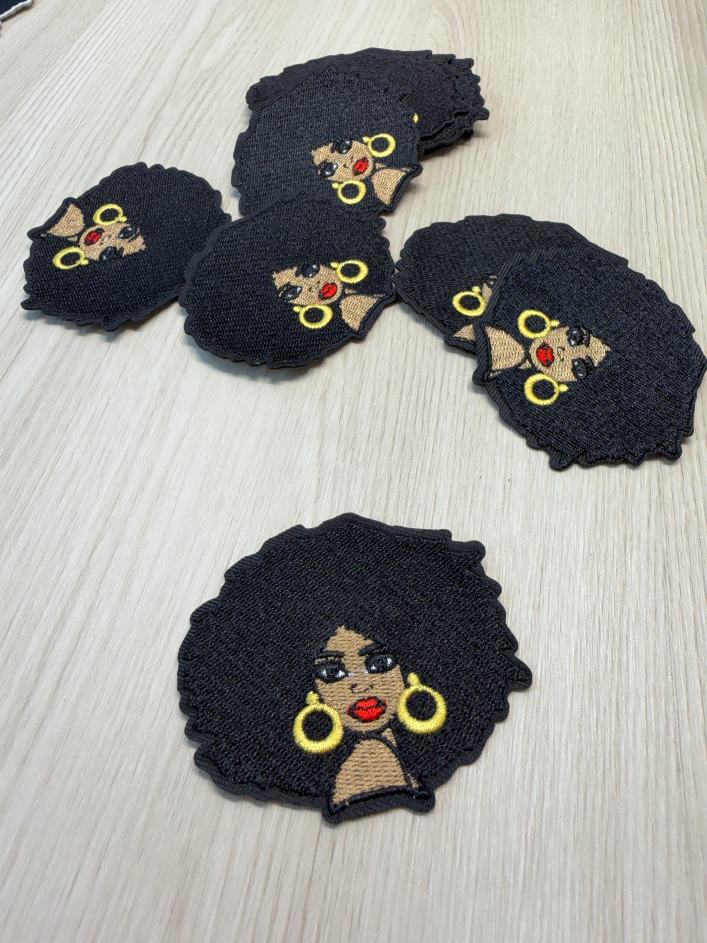 Black Girl Magic – Embroidered Iron-On Patch | Natural Hair Beauty | Melanin Pride | Statement Fashion Patch