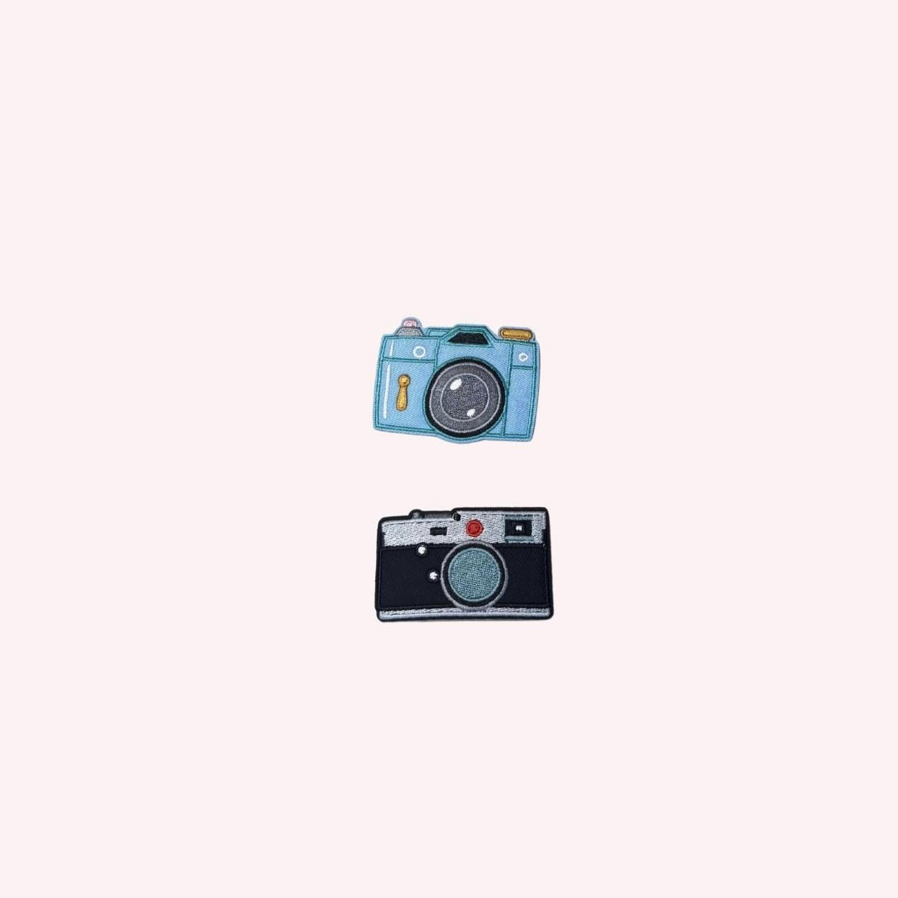 Camera Iron-On Patch, Classic & Turquoise Options Cute Aesthetic Embroidered Patch for Jackets, Bags, Hats