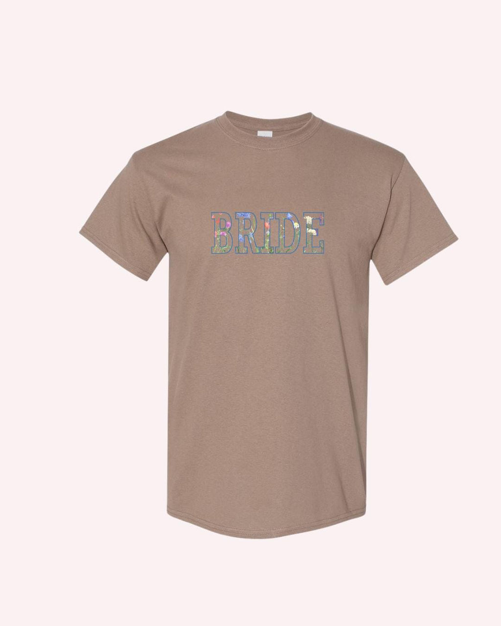 Floral Bride & Babe T-Shirts: Bachelorette Party Matching Tees