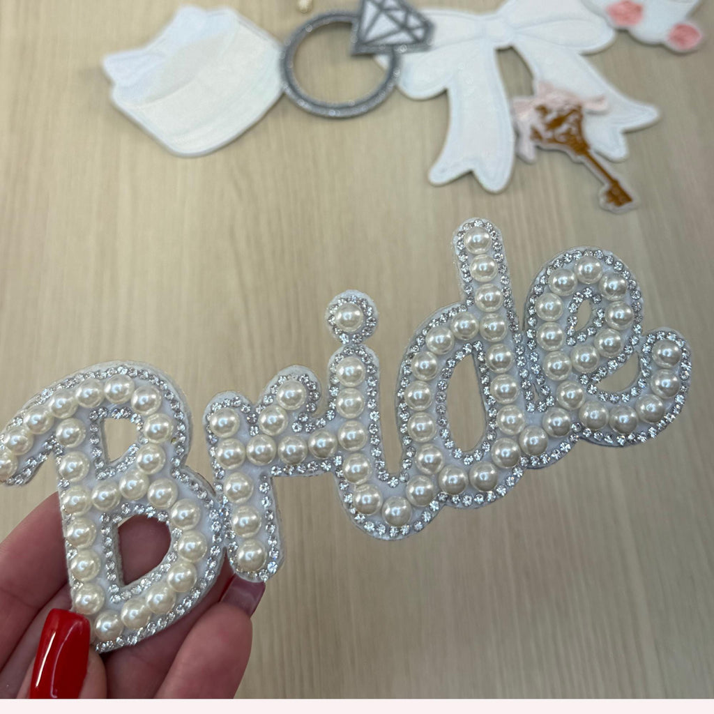 Embroidered Bride Iron On Patch Bundle | DIY Bachelorette Jacket Appliqués