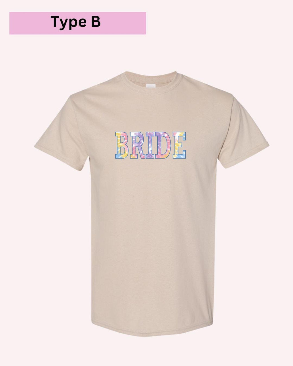 Bride & Babe Tie-Dye Bachelorette T-Shirts: Matching Bridal Party Tees