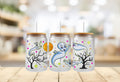 Halloween Ghost Cup Wrap: UV DTF 16oz Tumbler Design