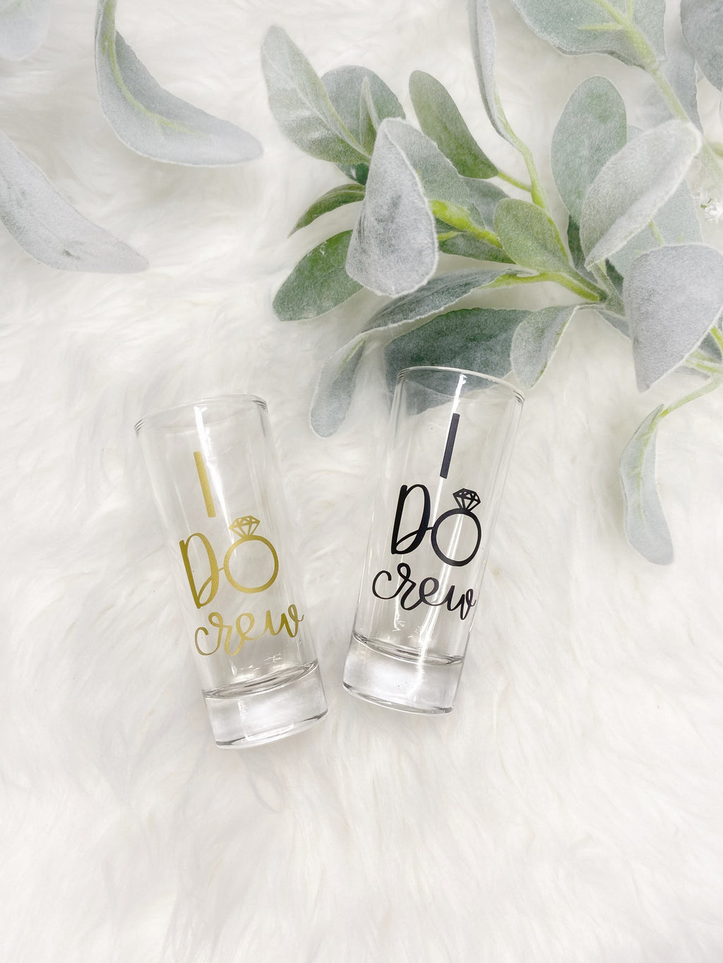 Pastel Bridesmaid Shot Glasses: Bridal Party Favors