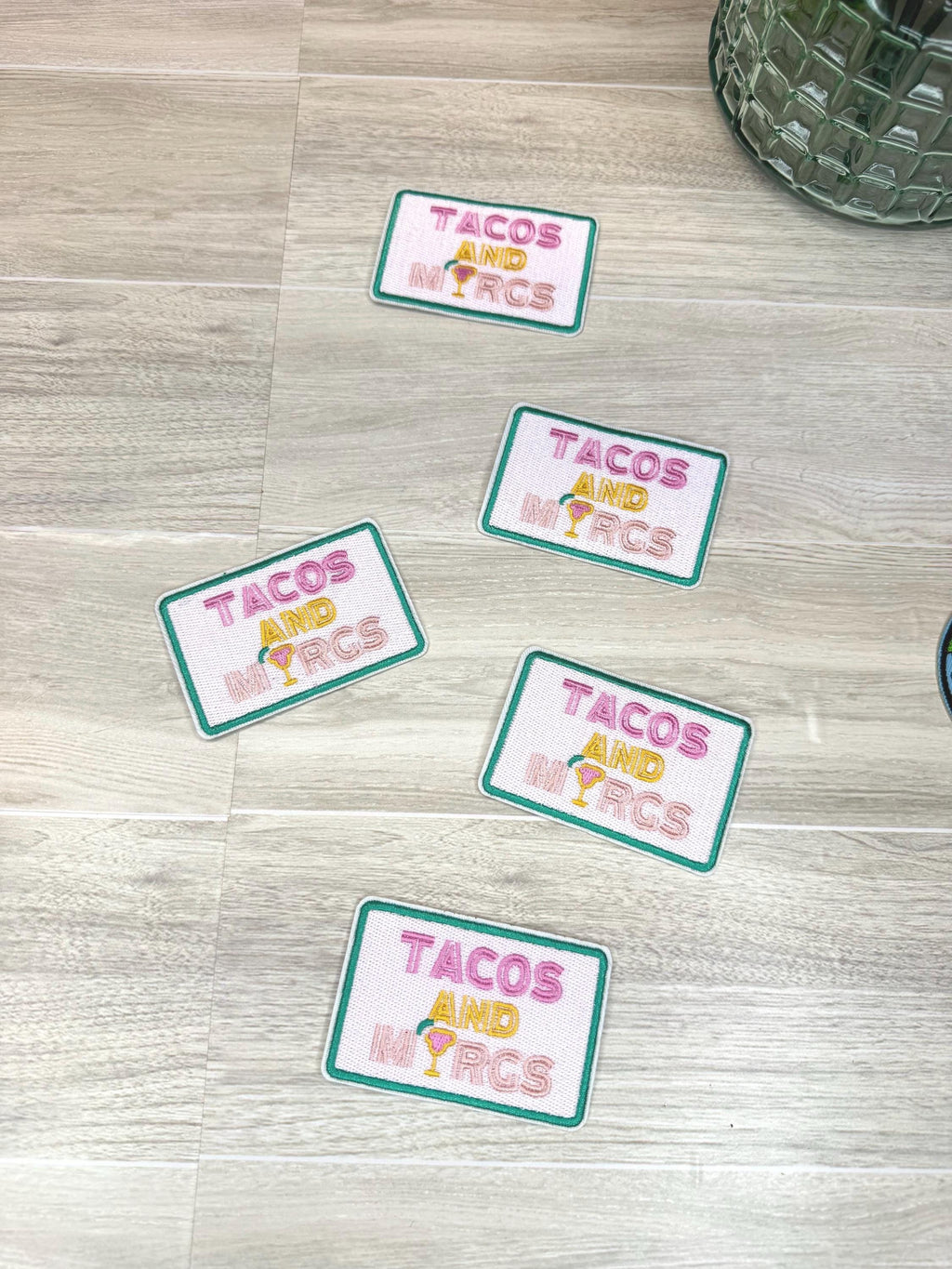 Tacos and Margs Embroidered Iron-On Patch