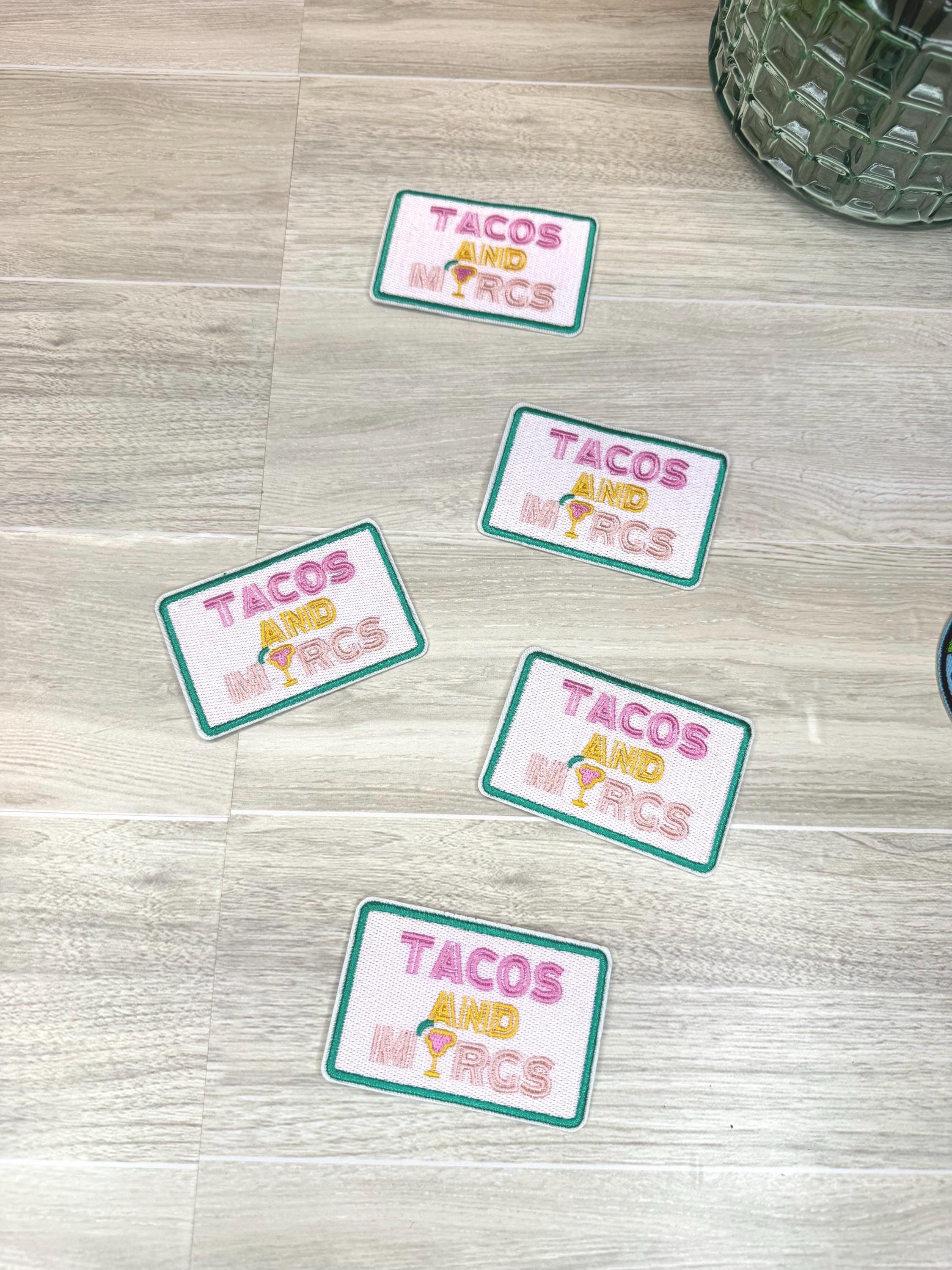 Tacos and Margs Embroidered Iron-On Patch