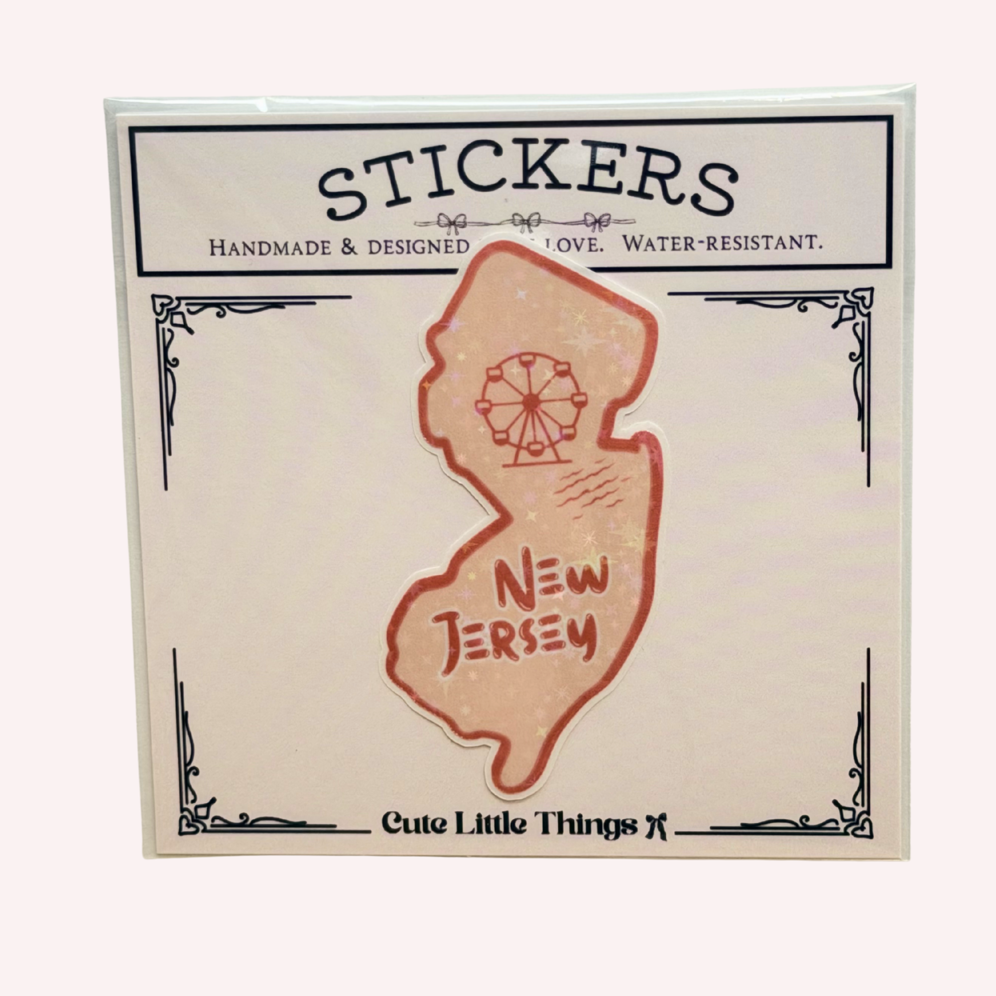 State Sticker | New York Sticker | New Jersey Sticker | Texas Sticker | California Sticker | Florida Sticker | Holographic State Decal