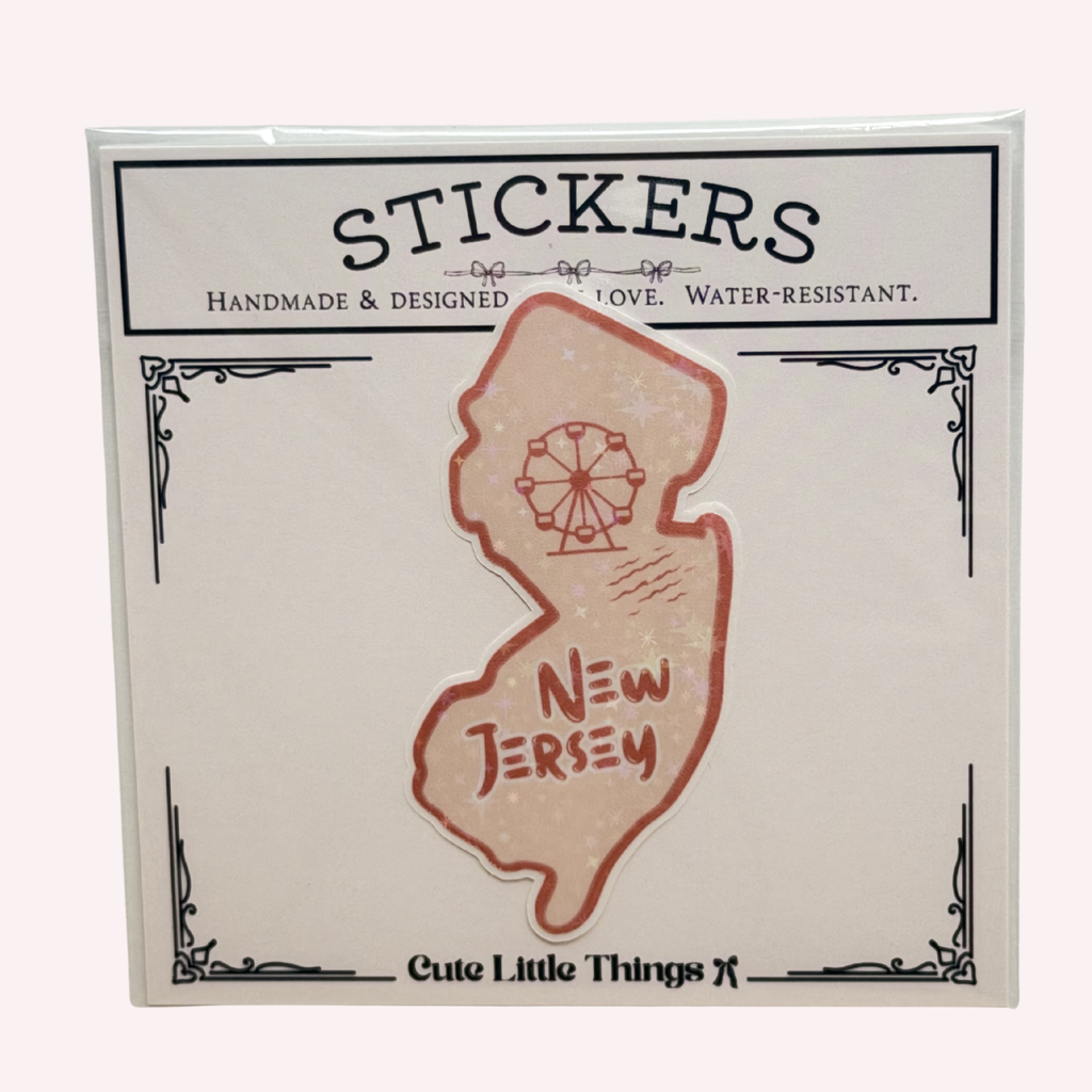 State Sticker | New York Sticker | New Jersey Sticker | Texas Sticker | California Sticker | Florida Sticker | Holographic State Decal