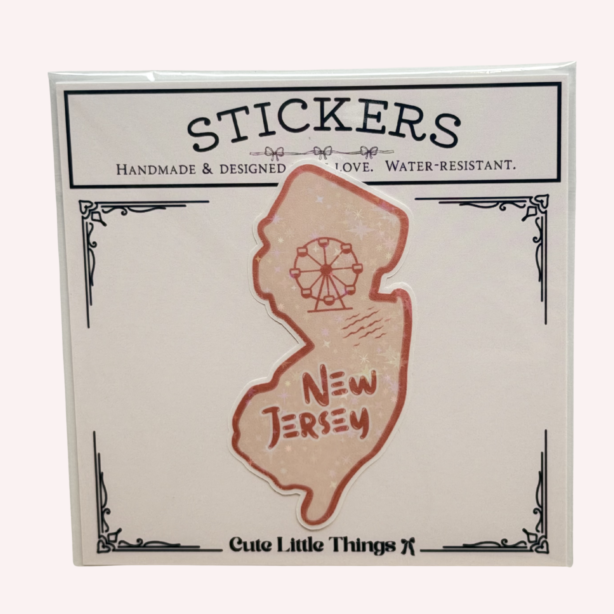 State Sticker | New York Sticker | New Jersey Sticker | Texas Sticker | California Sticker | Florida Sticker | Holographic State Decal