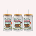 Energy Coffee Fuel Station Cup Wrap | Funny Coffee Lover Glass Can Wrap | Cute Gas Station Coffee Design | 16oz Libbey UV DTF Wrap