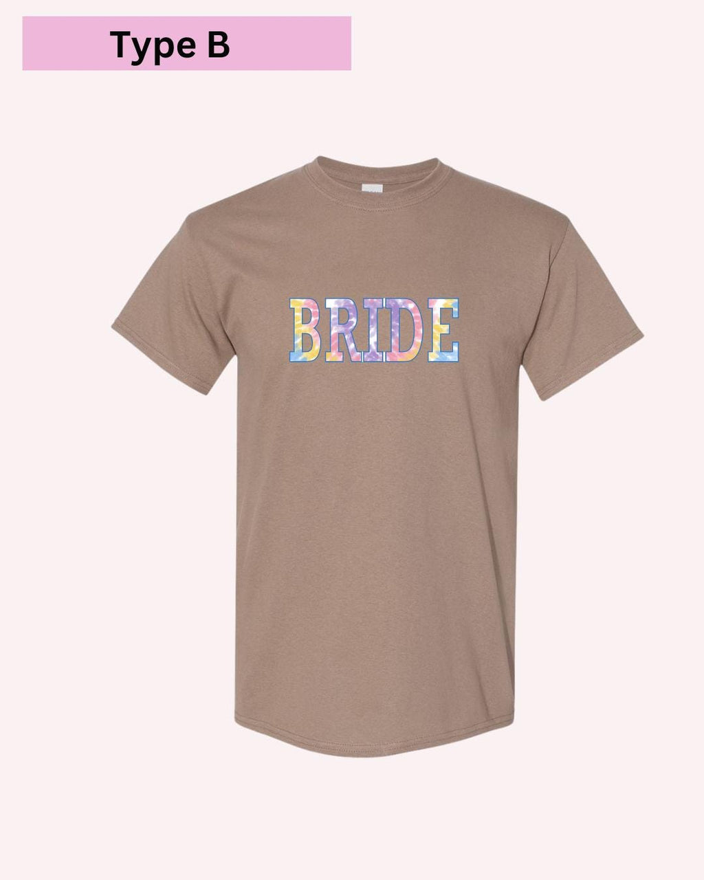 Bride & Babe Tie-Dye Bachelorette T-Shirts: Matching Bridal Party Tees