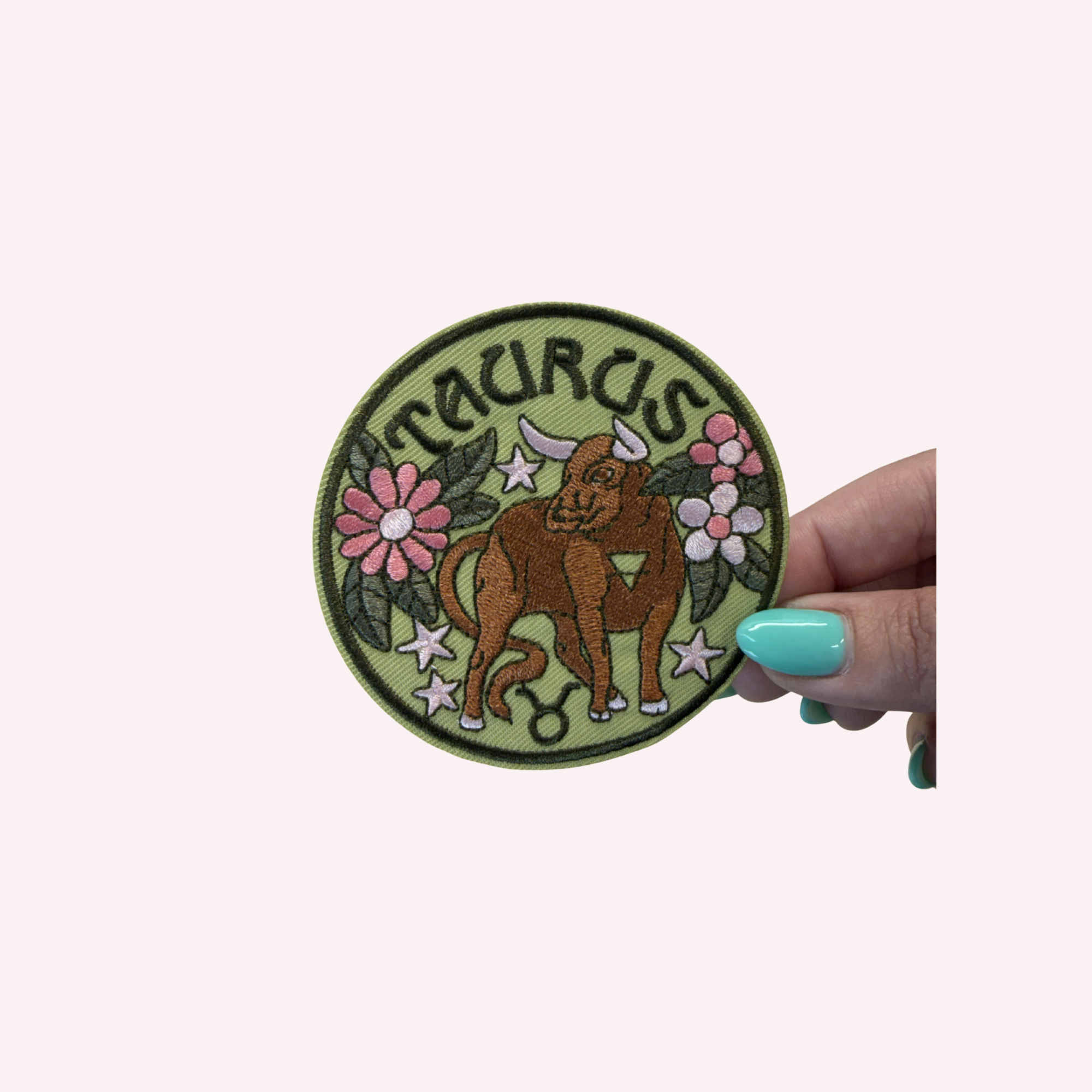 Zodiac Embroidered Iron-On Patch Astrology Star Sign Patch Aries Taurus Gemini Cancer Leo Virgo Libra Scorpio Pisces Patch