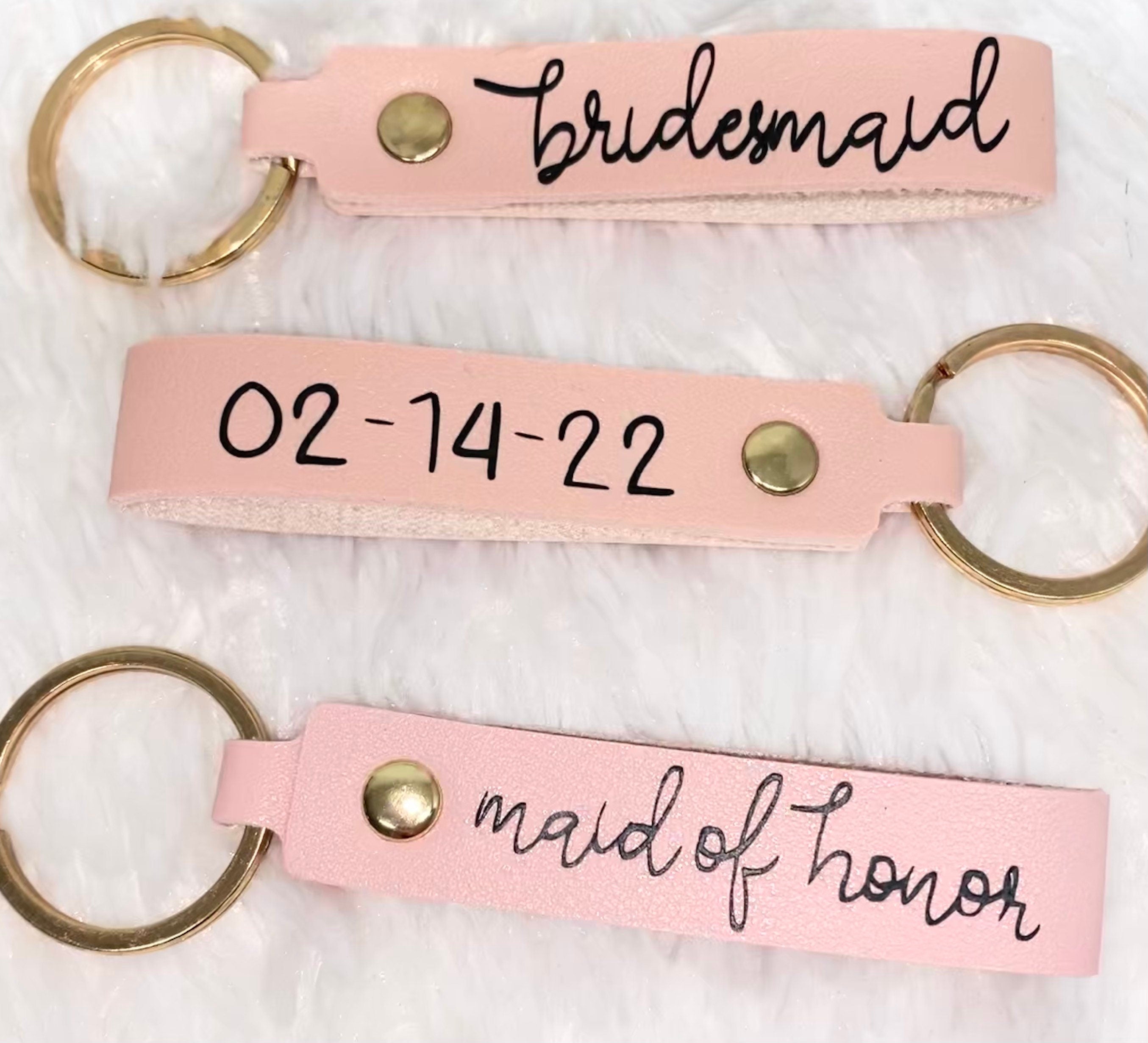 Bridesmaid or maid of honor keychain!