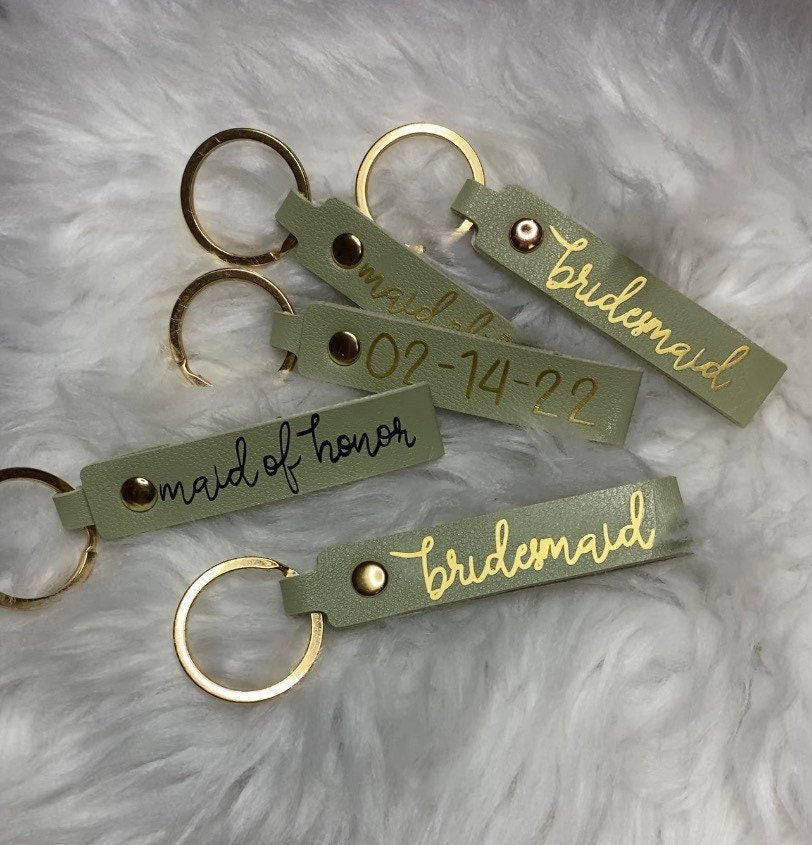 Maid of honor keychain!- SAGE GREEN
