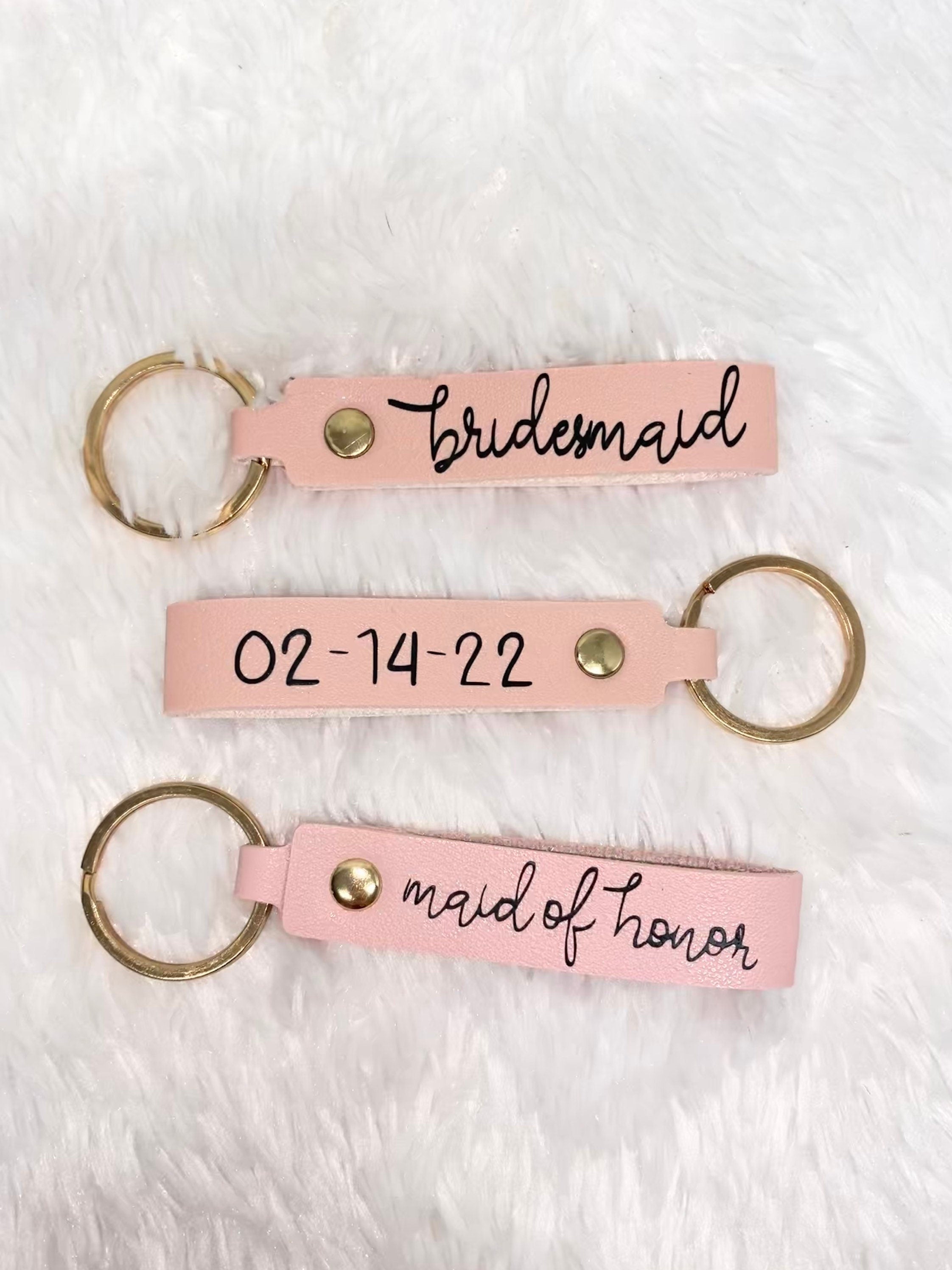 Bridesmaid or maid of honor keychain!