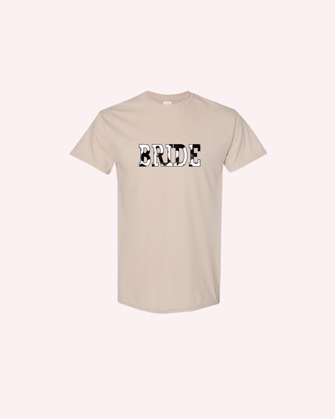 Western Bachelorette Cow Print T-Shirt: Bride & Babe Bridal Party