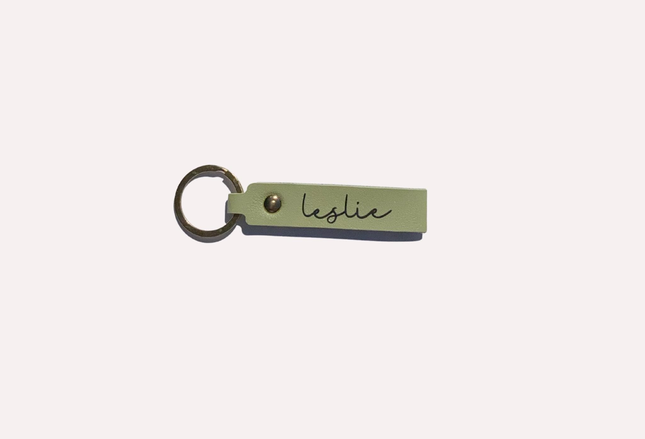 Personalized Name Keychain – Custom Keyring Gift, Customized keychain, Sage Green