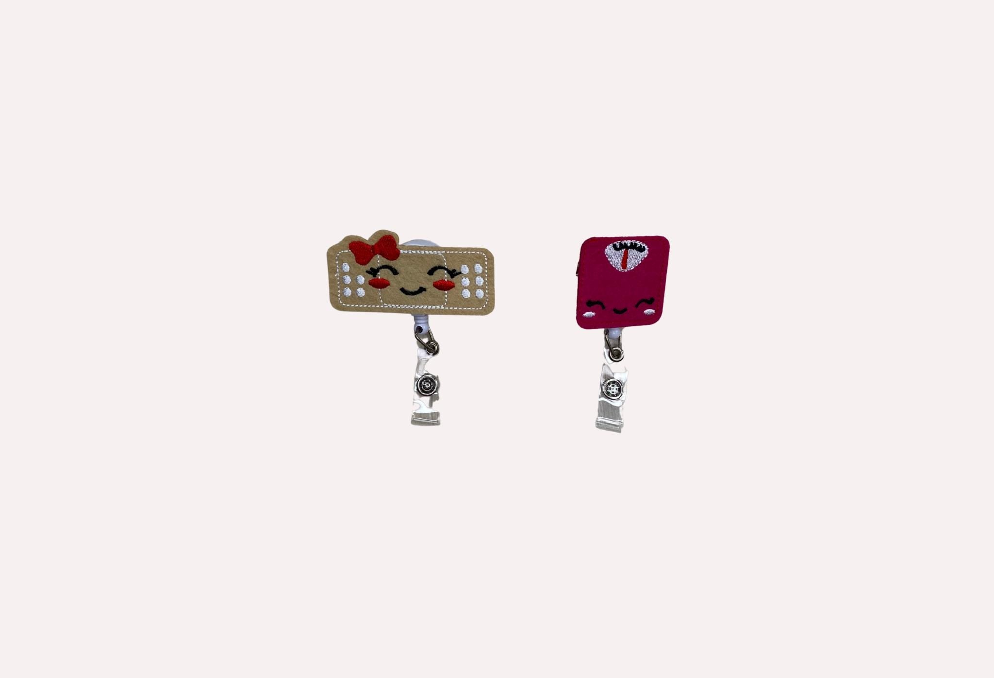 Cute Nurse Badge Reel – Retractable ID Holder, Nurse Accessories