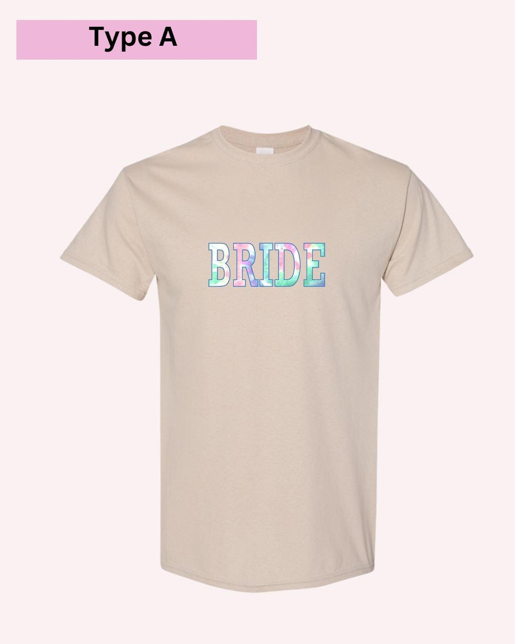 Bride & Babe Tie-Dye Bachelorette T-Shirts: Matching Bridal Party Tees