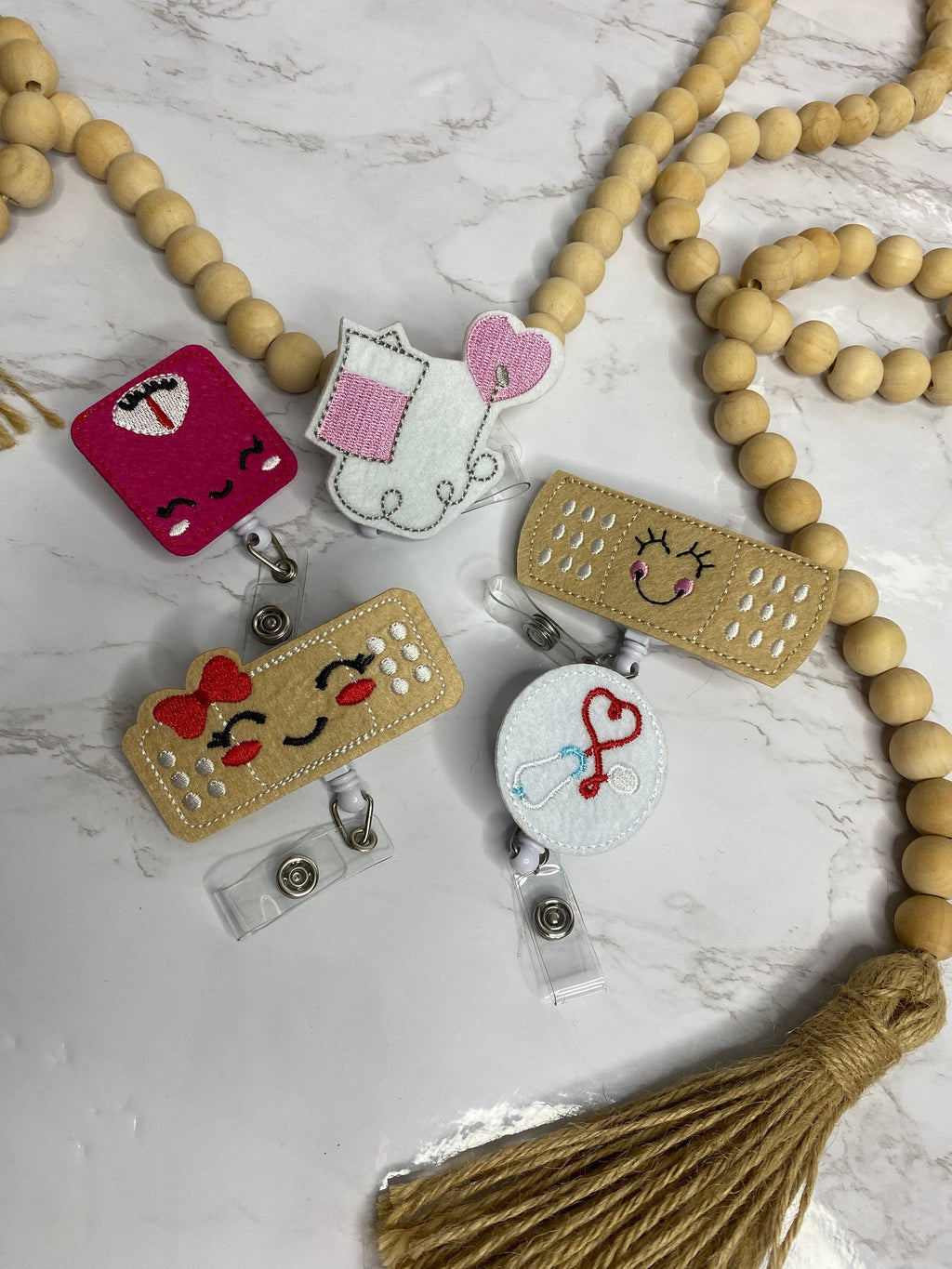 Cute Nurse Badge Reel – Retractable ID Holder, Nurse Accessories