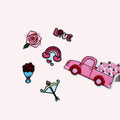 Valentine’s Day Patch Set of 6 | Cute Embroidery Iron-On Appliques (2.5–3”)