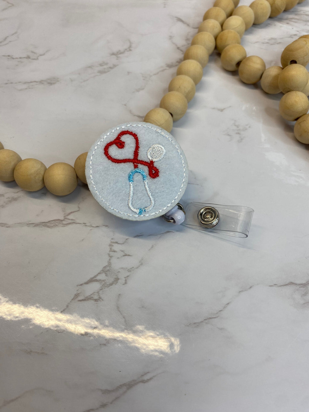 Cute Nurse Badge Reel – Retractable ID Holder, Nurse Accessories