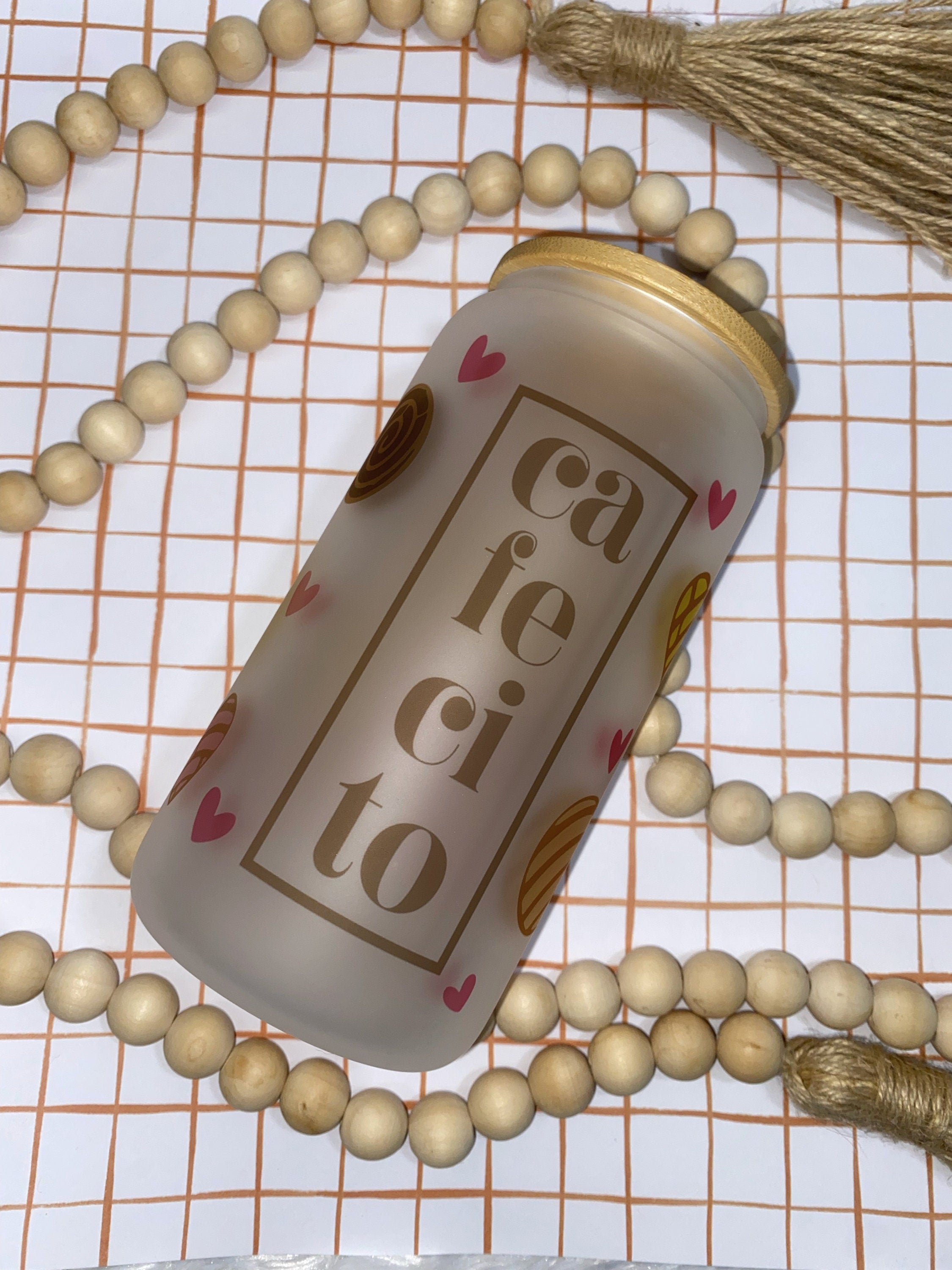 Coffee Frosted Beer Can Glasses