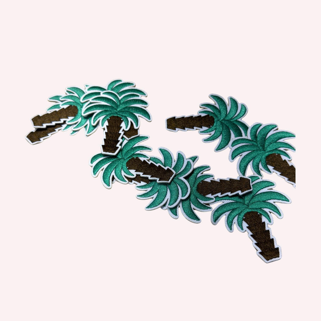 Small Palm Tree – Cute Miniature Tropical Decor, iron-on embroidered patch