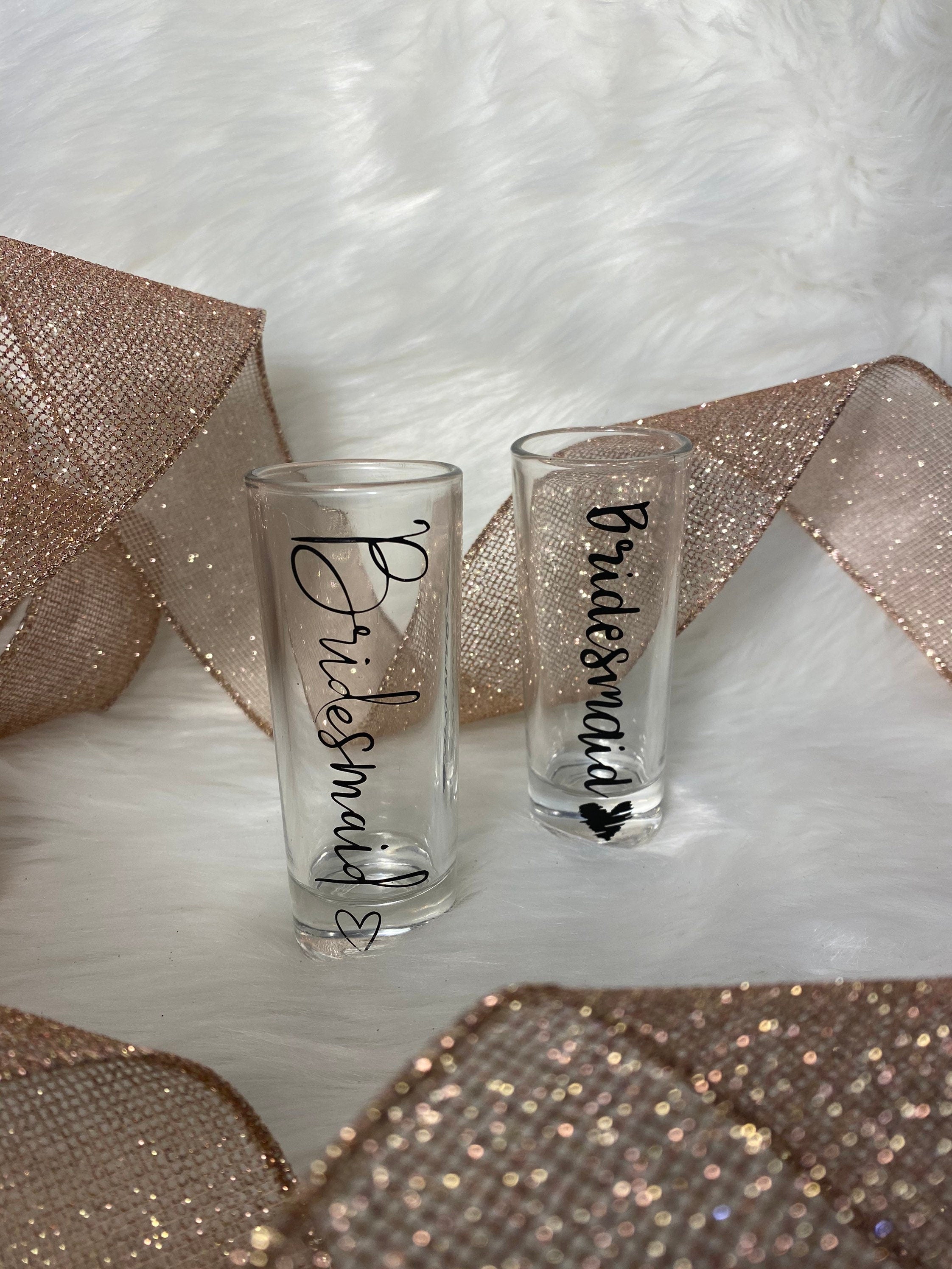 Bridesmaid shot glass