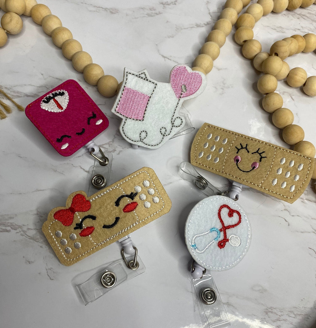 Cute Nurse Badge Reel – Retractable ID Holder, Nurse Accessories