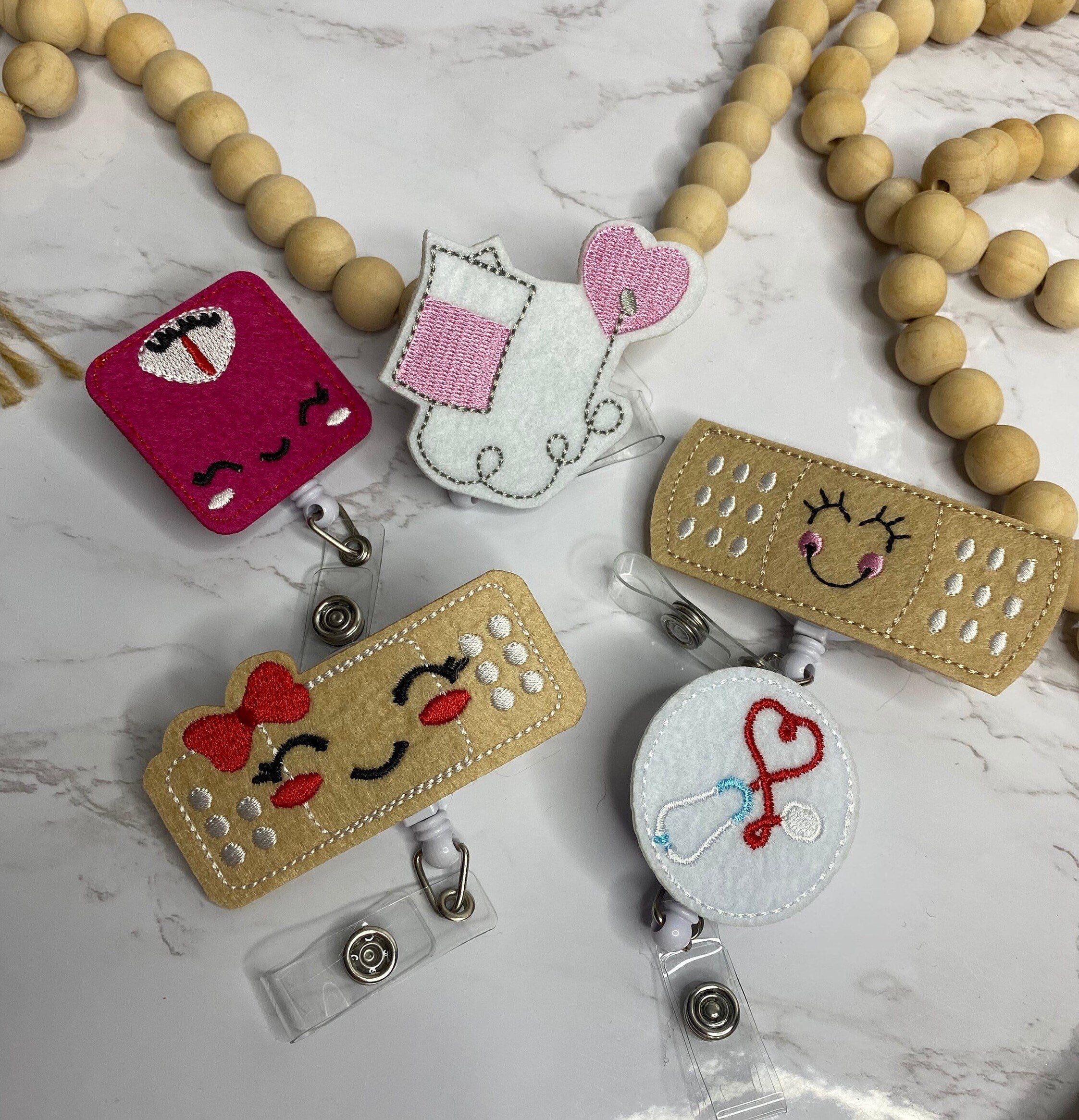 Cute Nurse Badge Reel – Retractable ID Holder, Nurse Accessories