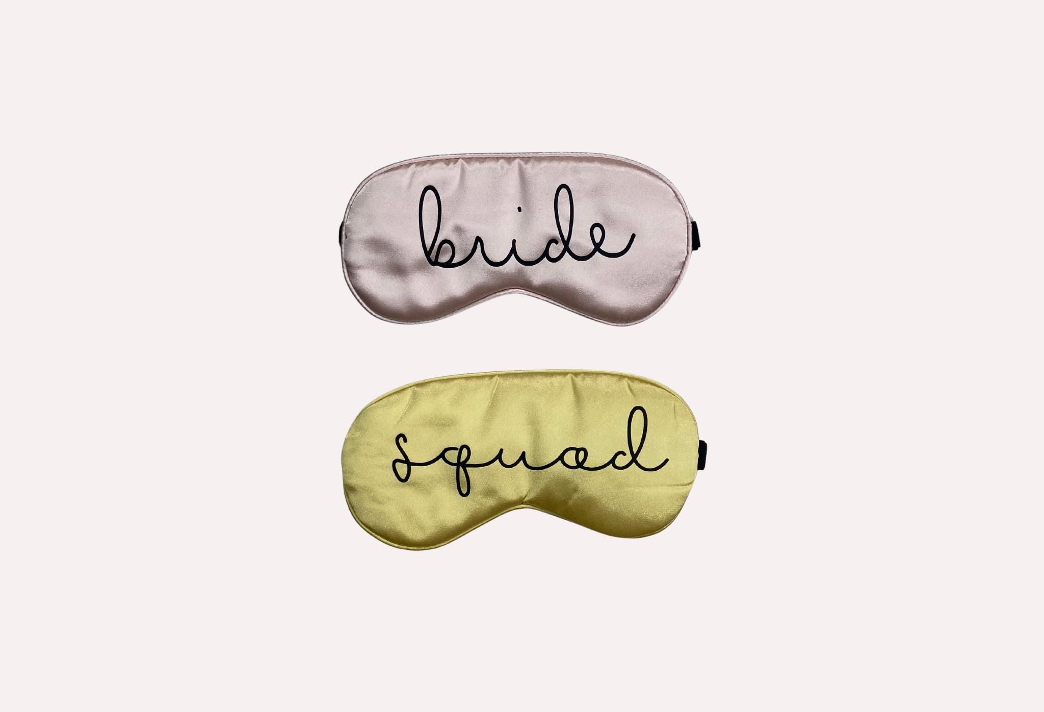 Bride Squad sleep masks