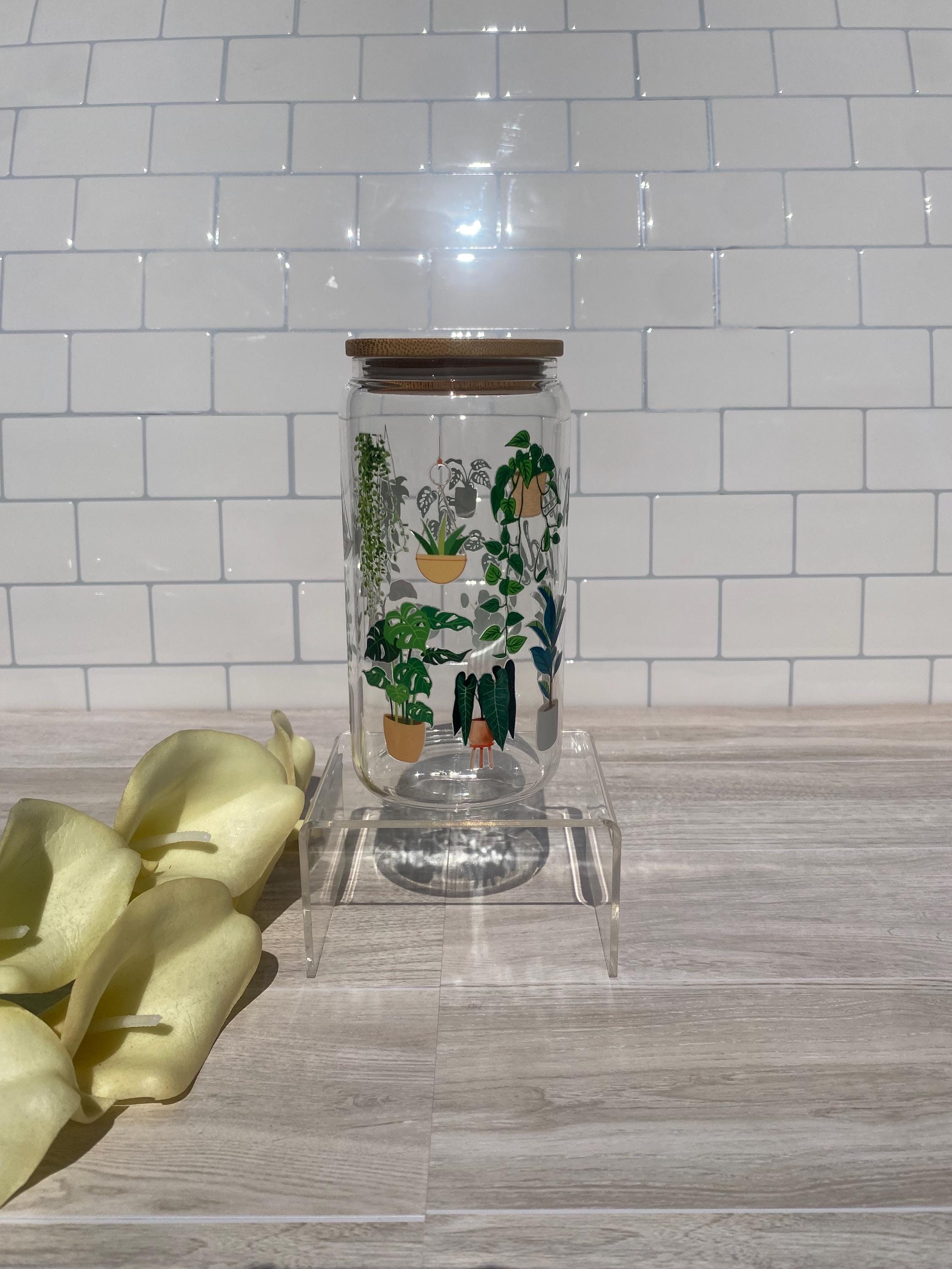 Plant Lady - 16 ounce beer can glass