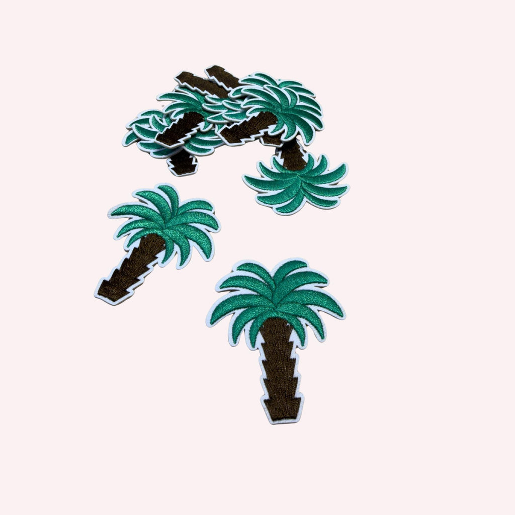 Small Palm Tree – Cute Miniature Tropical Decor, iron-on embroidered patch