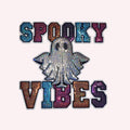 Sequin "SPOOKY" Iron-On Patch: Large Halloween Letter Applique
