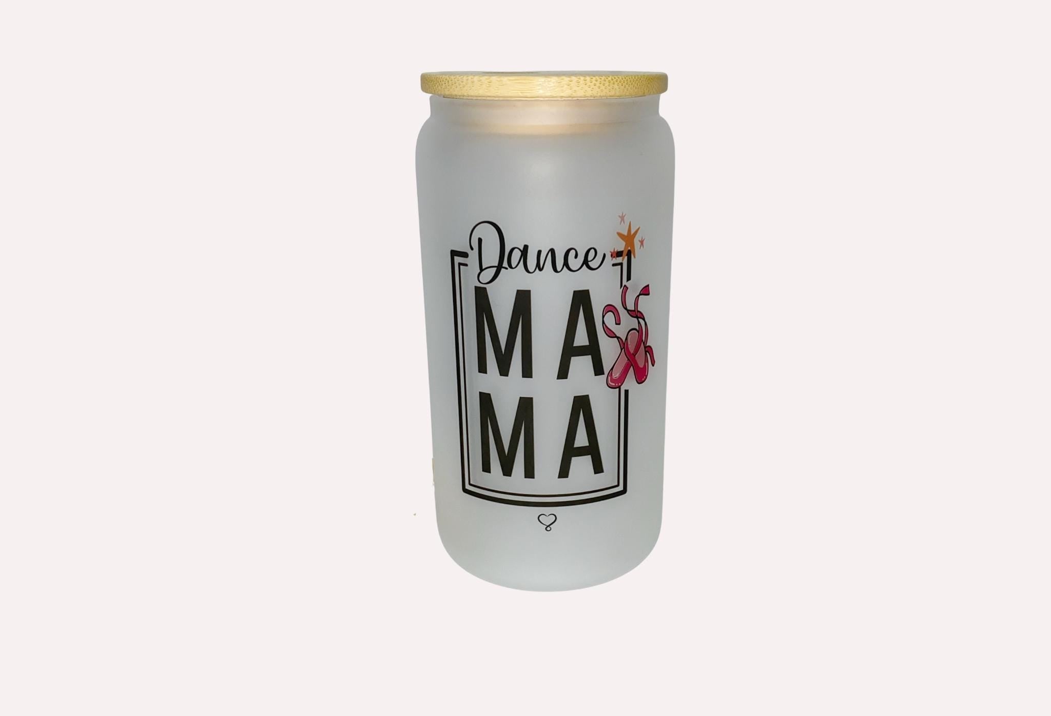 Frosted Mason Jar for Dance Mom: Gift for Ballet Recital