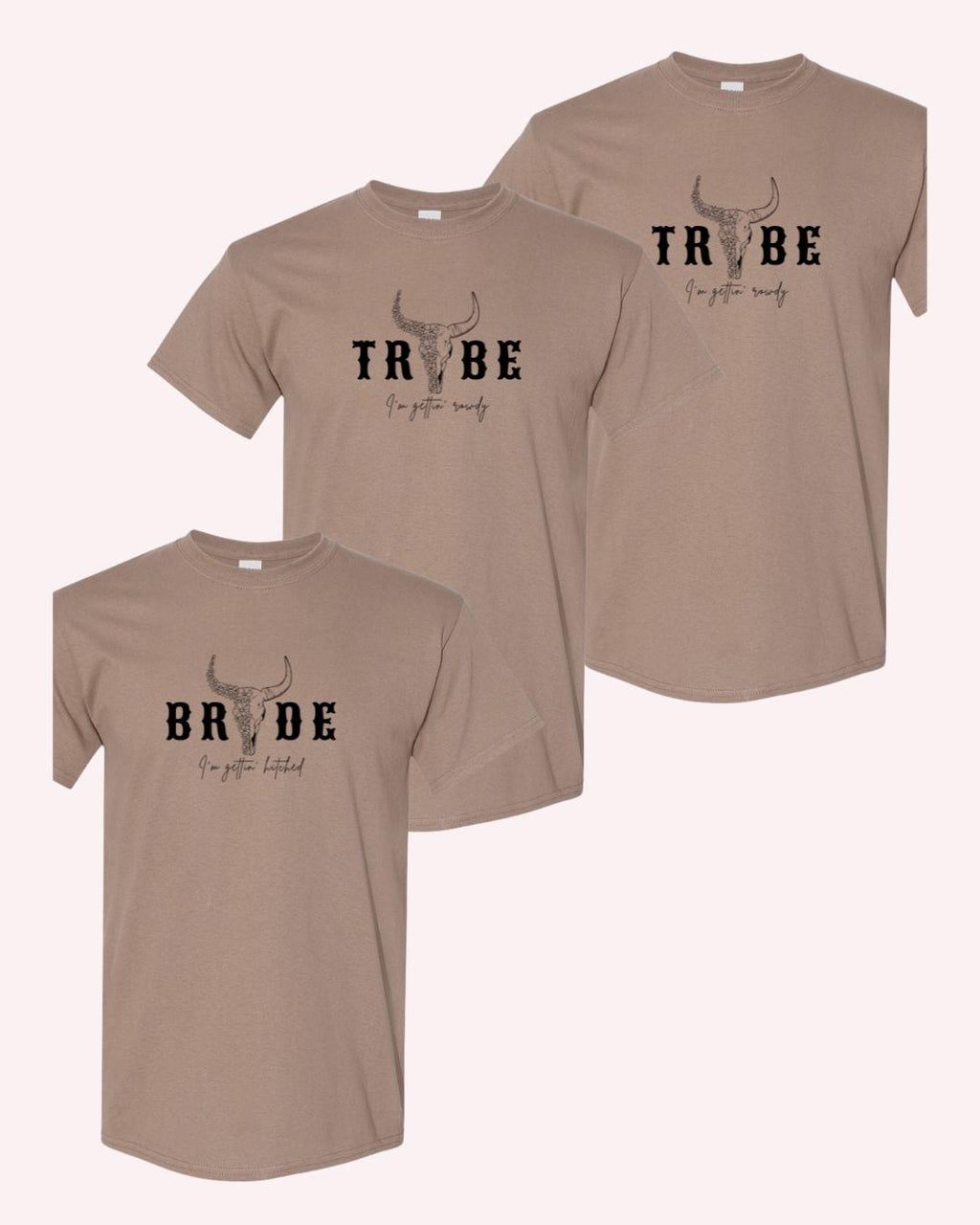 Western Bachelorette Party T-Shirt: Bride Tribe Cowboy Tee