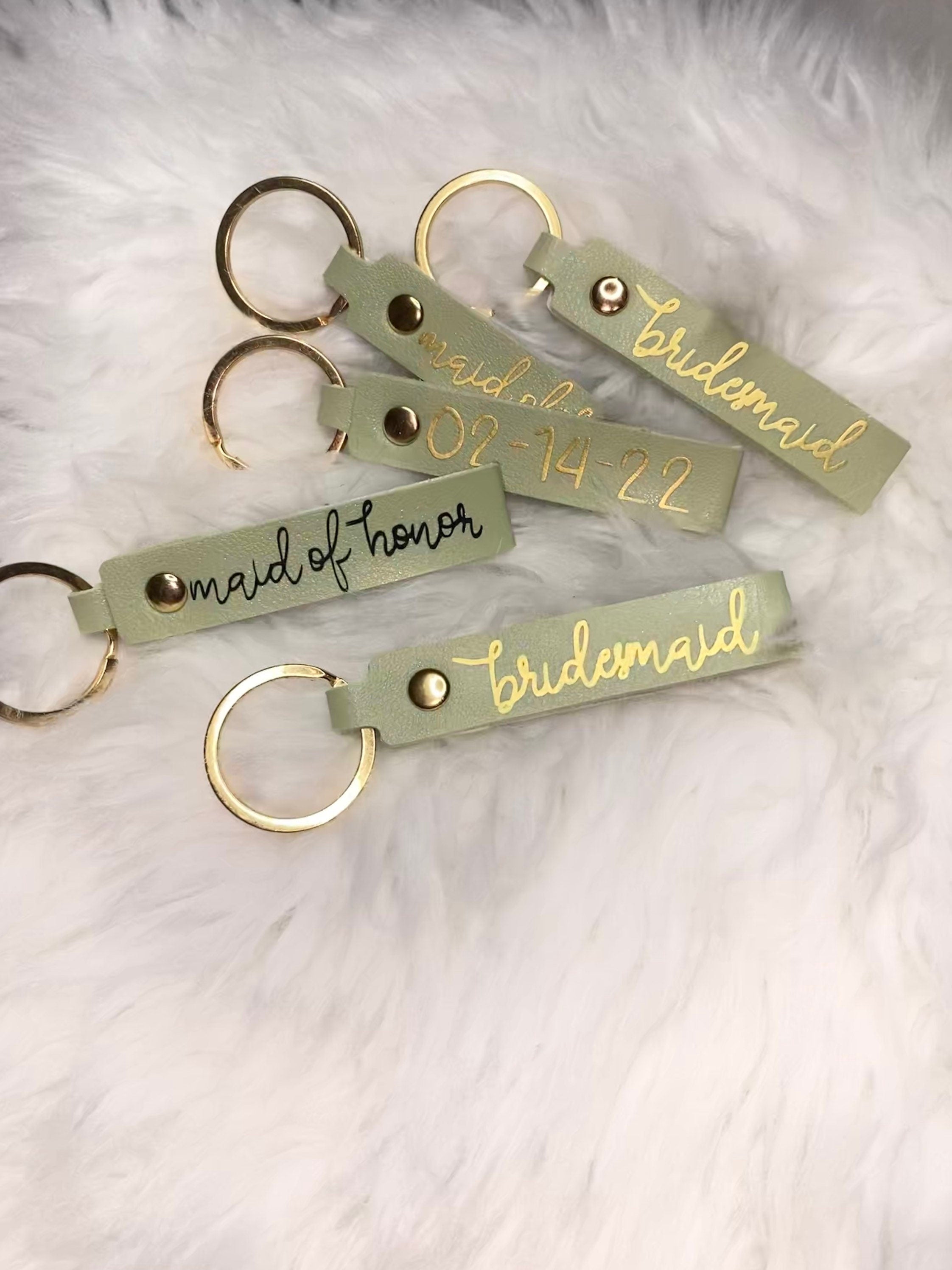 Maid of honor keychain!- SAGE GREEN