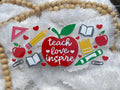 Teach Love Inspire UV DTF Wrap: Teacher Appreciation 16oz Tumbler