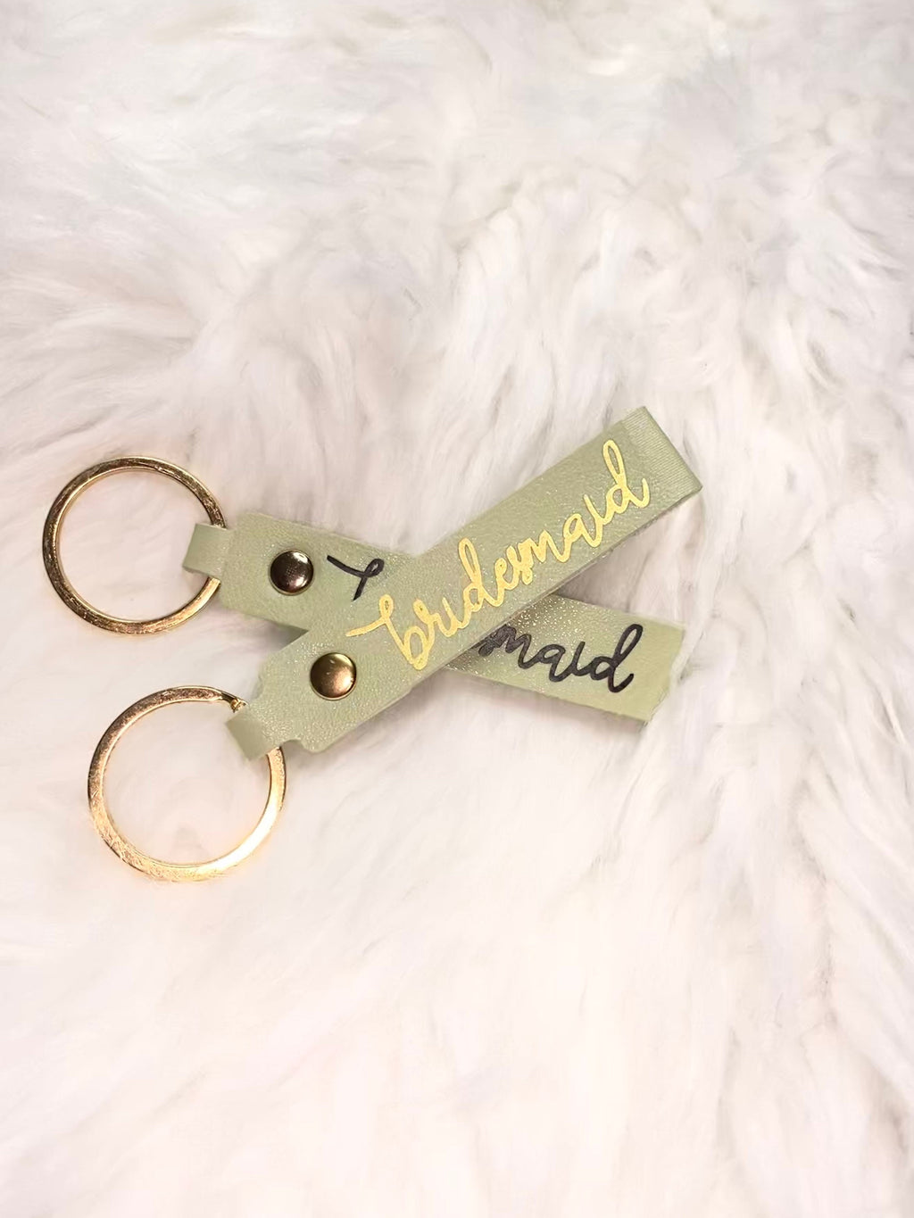 Maid of honor keychain!- SAGE GREEN