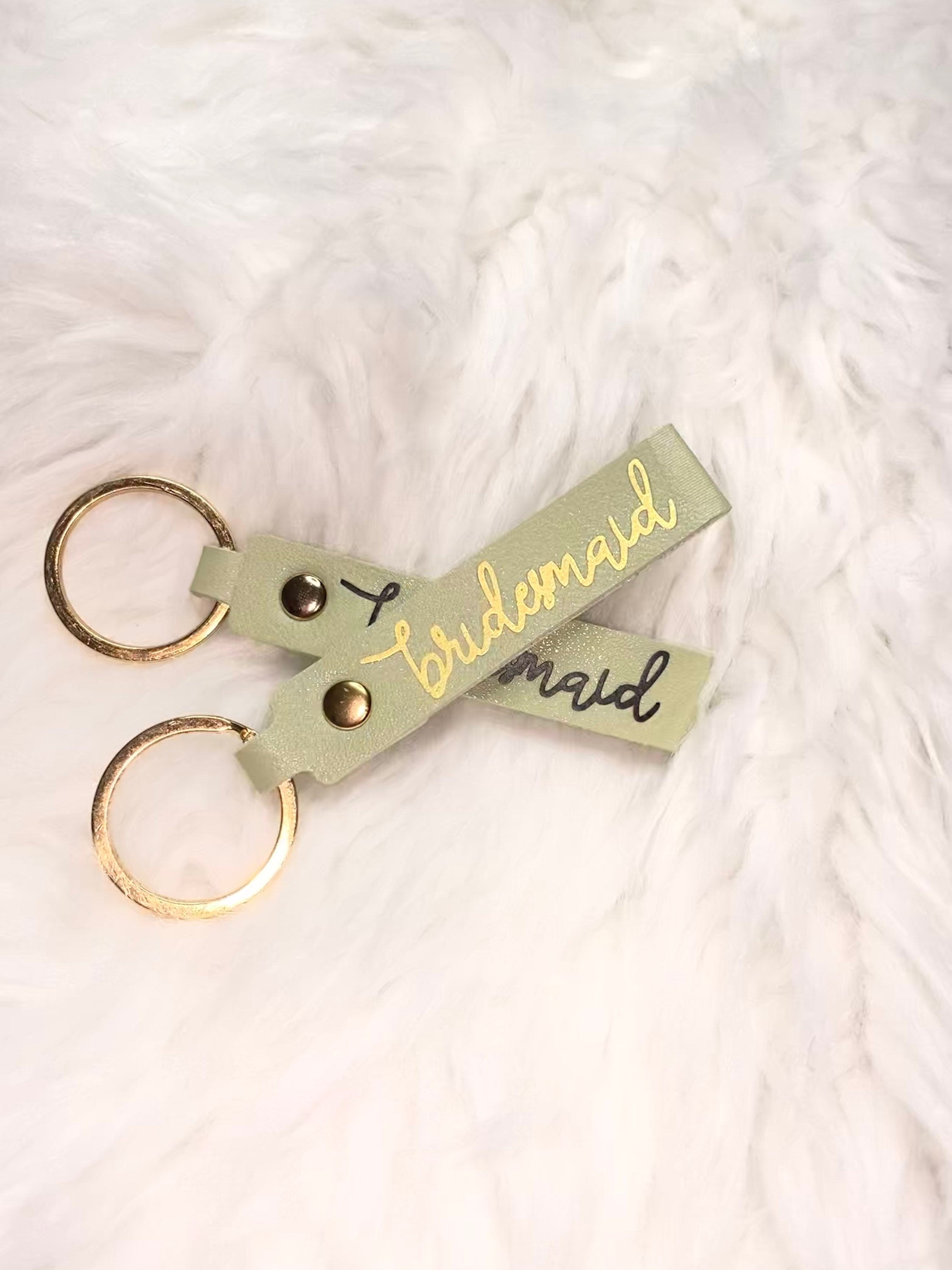 Maid of honor keychain!- SAGE GREEN