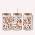 Black Nurse Pride Cup Wrap | Melanin Magic Aesthetic | Brown Tones Nurse Life Design | 16 oz Libbey Glass Wrap