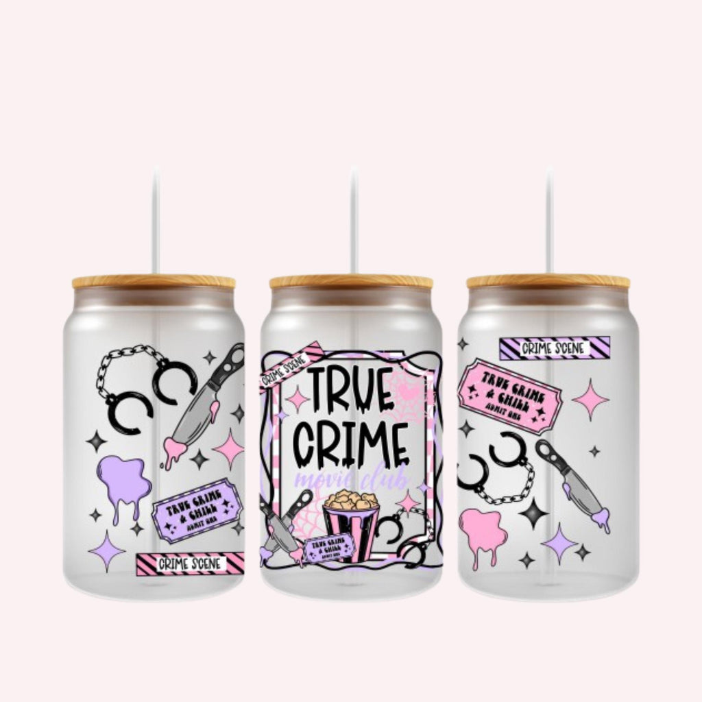 True Crime, Girly Crime Lover, True Crime Fanatic, Mystery, UV DTF 16oz wrap (C1)