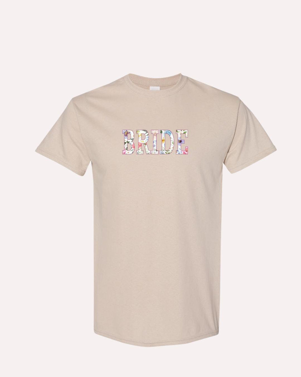 Floral Bride T-Shirt: Elegant Bridal Party Tee