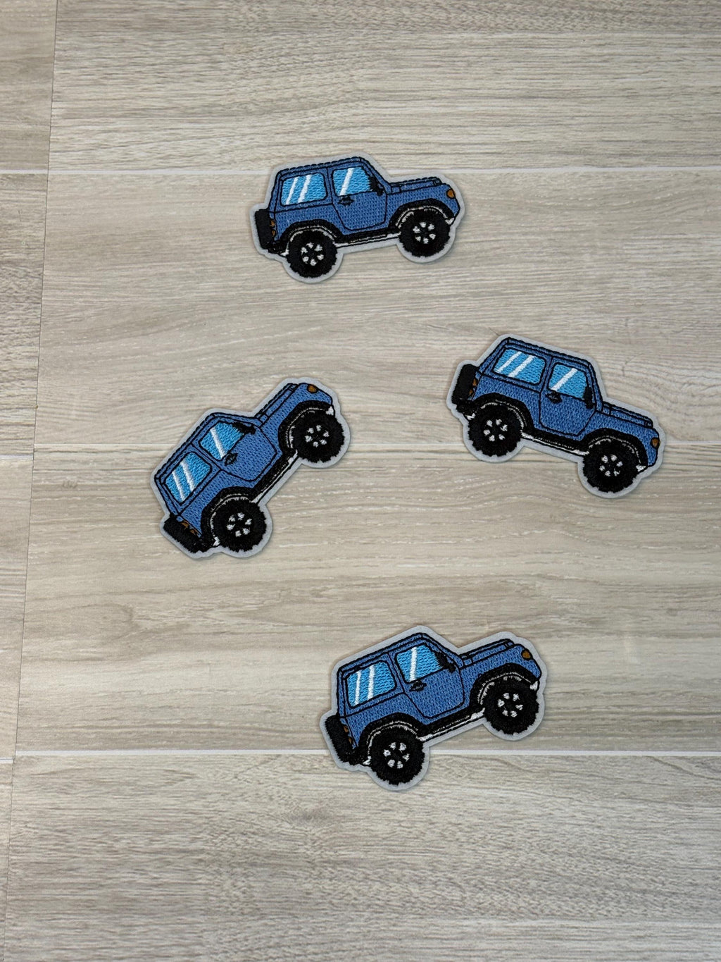 Blue Truck Embroidery Patch | Iron-On Applique  (3.1 inches)