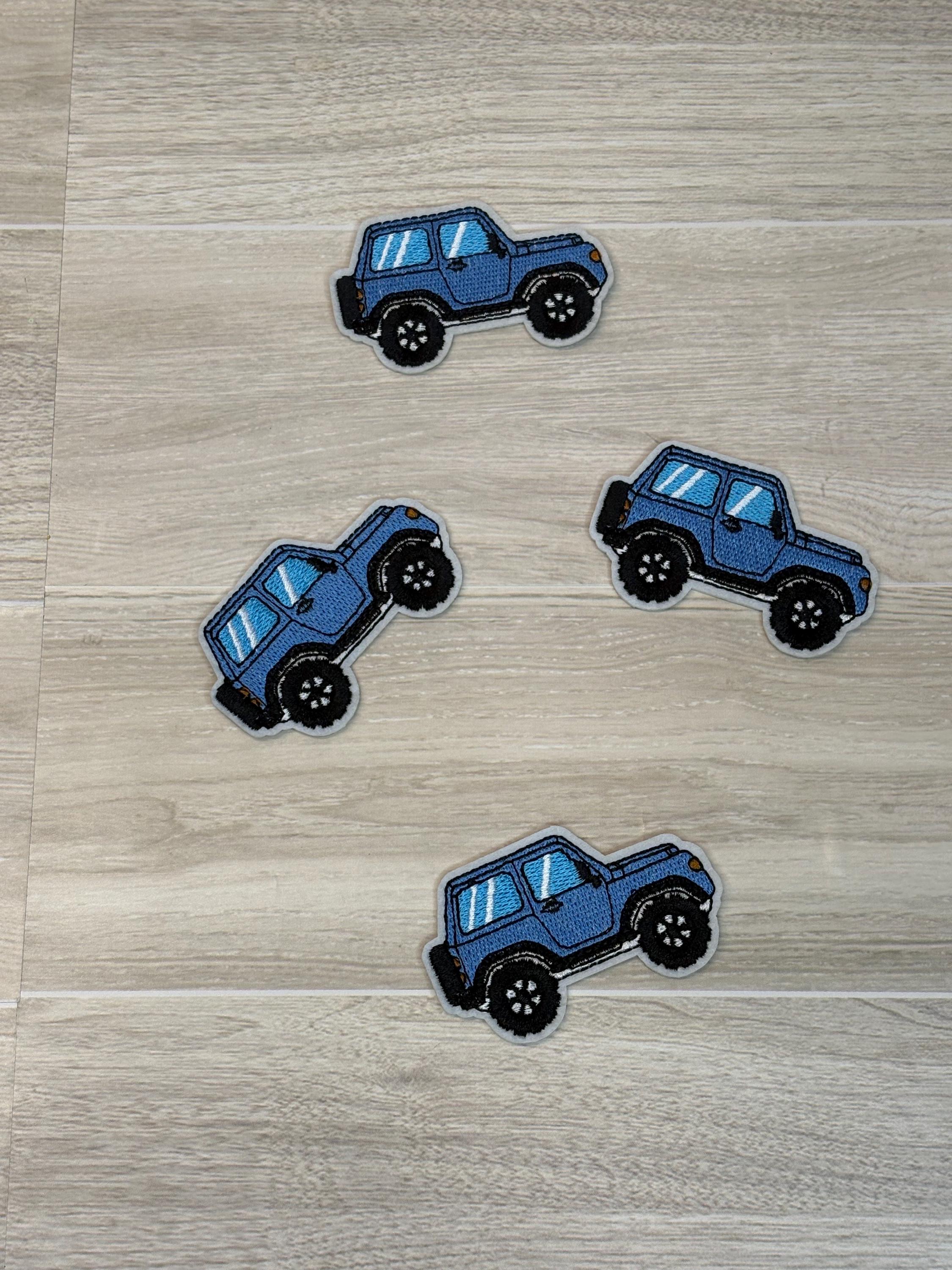 Blue Truck Embroidery Patch | Iron-On Applique  (3.1 inches)