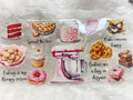 Baking Girly UV DTF 16oz Wrap: Baking Theme Tumbler Decal
